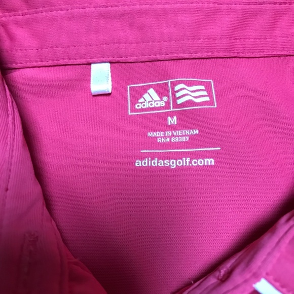 Adidas golf coral pink polo - Picture 2 of 3